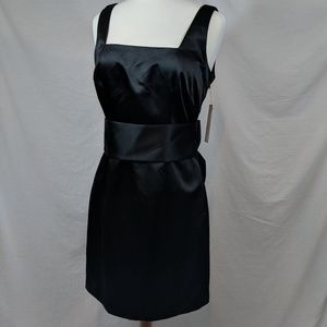 ABS Black Formal/Cocktail Dress with Bow Accent